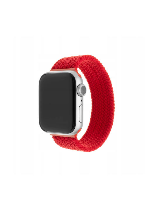 Fixed Найлонова еластична каишка Apple Watch 38 40 41 мм Размер XL Червена