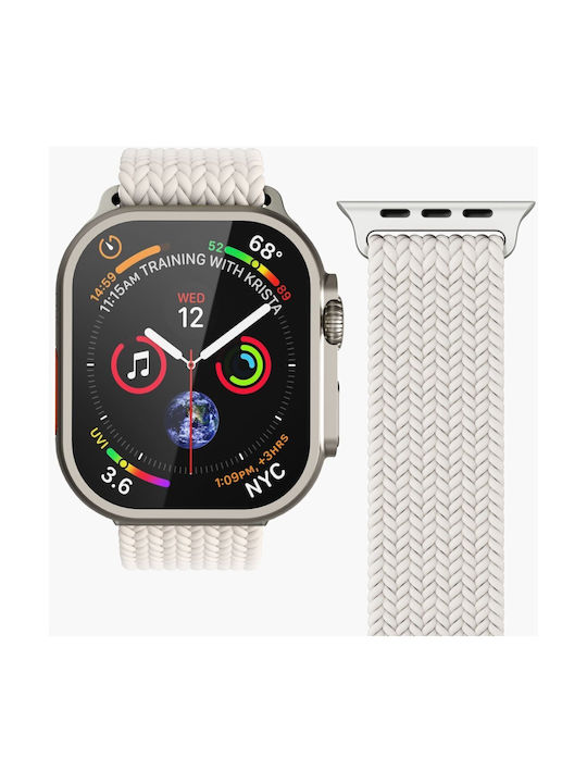 Каишка Vonmählen Woven Loop Apple Watch 38 40 41 мм One Size Кремаво