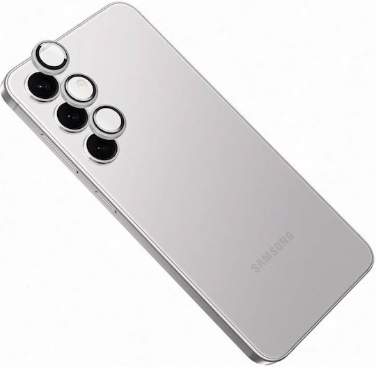 Fixed Kameraobjektivschutz Glas Fixed Kamera Glas Samsung Galaxy A55 5G Silber