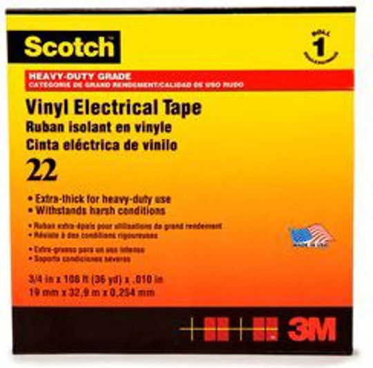 3M Isolierband 19mm x 33m Schwarzes