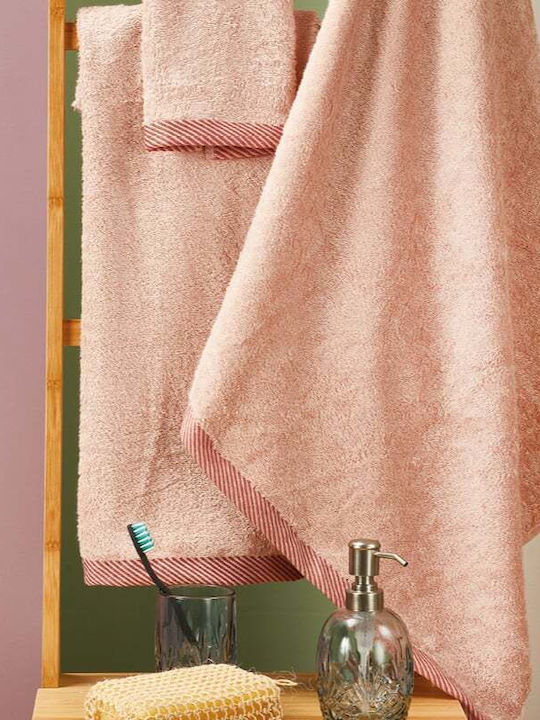 Whitegg Set Bath Towels 3pcs T083 Pink Weight 5...