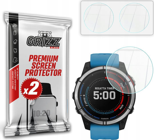 Grizzglass Υβριδικό Γυαλί Hybridglass Garmin Quatix 7 47mm