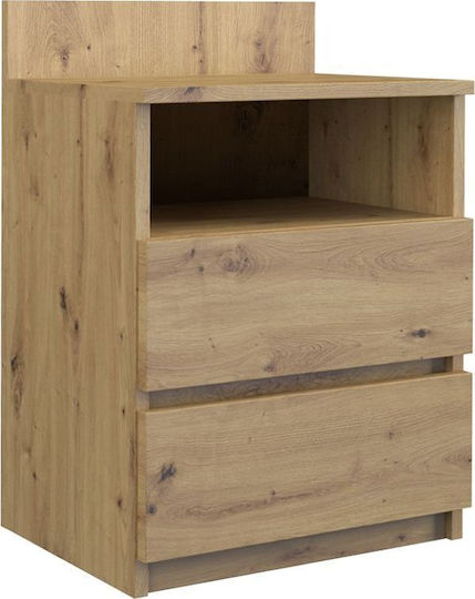 Κομοδίνο M1 Ξύλινο Καφέ 40x32x59cm