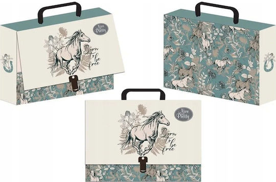 Teka Cutie de Depozitare din Hârtie cu Capac Multicolor 23x32x6cm