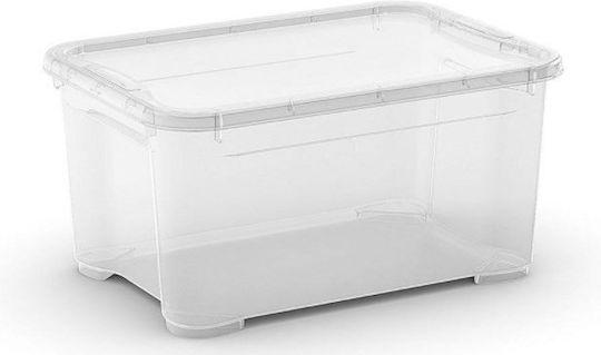 Kis Kunststoff Aufbewahrungsbox mit Deckel Transparent 38x26,5x19cm