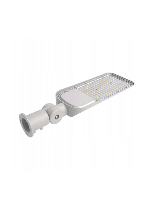 V-TAC Εξωτερικό Φωτιστικό LED Δρόμου 100W με Ψυχρό Λευκό Φως IP65 Γκρι