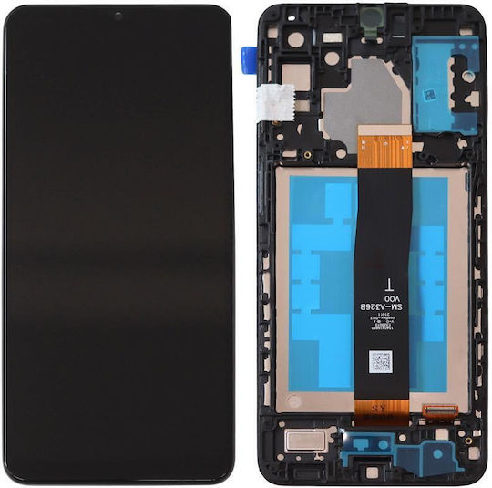Ecran Touch Screen și Cadru Mediu Samsung A326b Galaxy A32 5g Negru Oem N71660