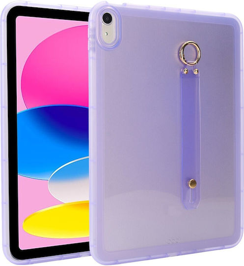 Silikon Hülle Armband Handgelenk Halbdurchsichtig Lila Apple iPad 10,9" (2022) / iPad 11" (2025)