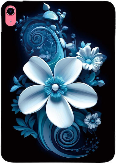 Silikon Hülle Schwarz Orchidee Apple iPad 10,9" (2022) / iPad 11" (2025)
