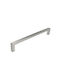Gtv Bagio Möbelgriff aus Zamak & Metall gebürsteter Stahl Farbe Φ8.5mm Lochabstände 160mm UZ-BAGIO-160-06