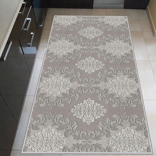 Conceptum Hypnose Wookece220 Rechteckige Küchenmatte Weiß-Grau 50x80cm