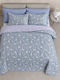 Aigaion Set Coverlets Single Little Blooms 160x230cm 2 Pieces