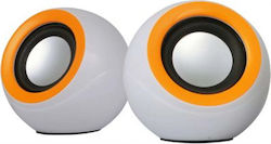 Omega OG116B 2.0 με Ισχύ 5W Λευκά Omega OG116B 2.0 με Ισχύ 5W Λευκά