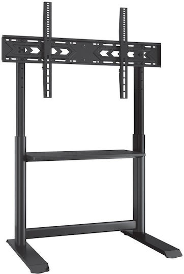 Techly ICA-TR130BK Suport TV de Podea Până la 86" și 68 kg Argintiu
