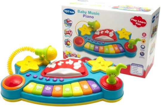 Instrument Muzical cu Muzică, Lumină și Sunete pentru 18+ Luni