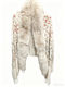 Women's Furry Beige Scarf