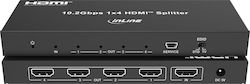 Sbox Inline Video Splitter 1x4 HDMI 4K/30Hz Sbox Inline Video Splitter 1x4 HDMI 4K/30Hz