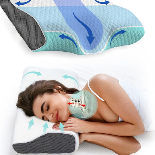 Memory Foam Bed Pillow 34x60x11cm
