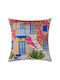 Silk Fashion Dekorativer Kissenbezug C14 Mehrfarbige 45x45cm