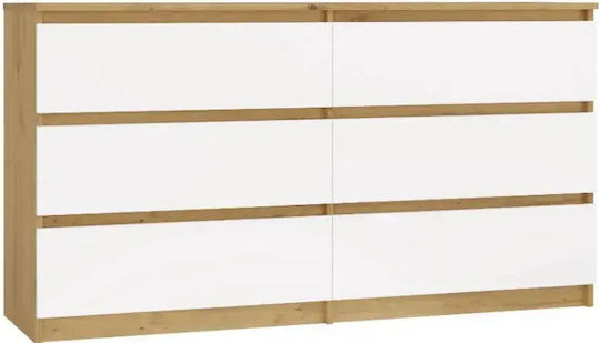 Kommode Holz Malwa M6 140x40x77cm