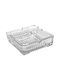 Glas Aschenbecher Quadratisch 9,7×9,7×3 cm Mit Relief Keskor 81016-2