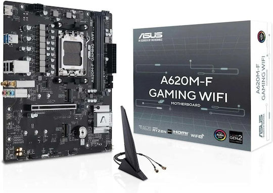 Asus A620M-F Gaming WIFI Motherboard Micro ATX with AMD AM5 Socket