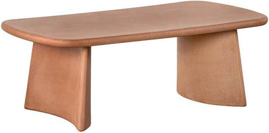 Fylliana Kaffeetisch Zentral Rechteckig Holz Terrakotta M120xB60xH39cm