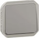 Legrand Recessed Wall Switch with Gray Frame