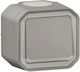 Legrand Plexo Waterproof Wall-mounted Electrical Wall Switch with Aller Retour Frame Grey