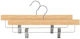 Domoletti Clothes Hanger for Pants Wooden Beige 2 Pieces