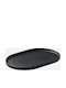 Playground Playground Servierplatte Oval Keramik Schwarz 30x20cm