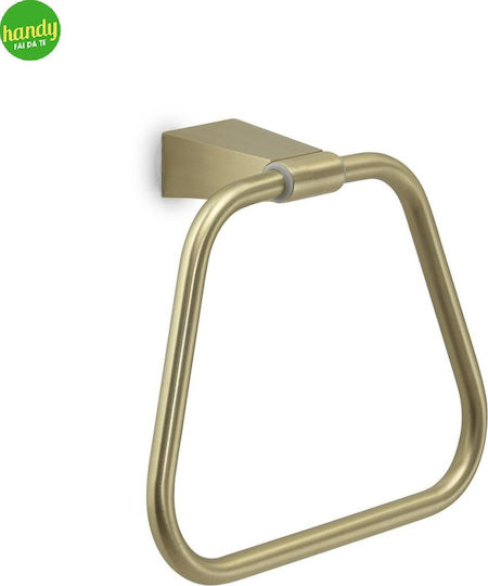 Gedy Einzelner Badezimmerring mit Schrauben Inox Gold