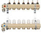 Ferro Manifold Type Rzp1'' 5 Ways Thermostatic Valve Flow Meters Rzp05s