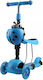 Enero Kids Foldable 3-Wheel Scooter with LED Lighting for 3+ Years Blue