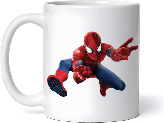 Spider Man In Battle Κούπα Κεραμική Λευκή 330ml (Προσωποποιημένο) Spider Man In Battle Κούπα Κεραμική Λευκή 330ml (Προσωποποιημένο)