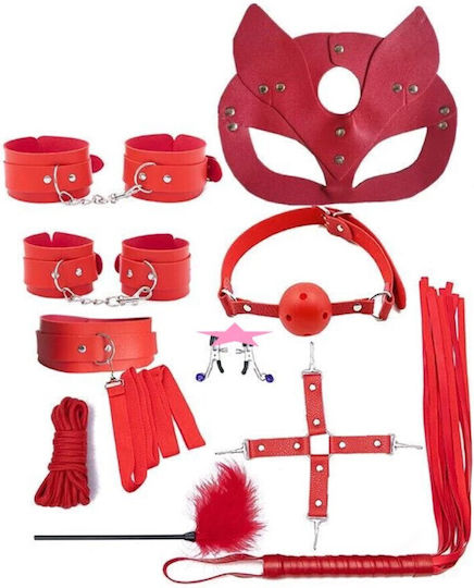 Roza BDSM-Bausatz in Roter Farbe 10 Stück