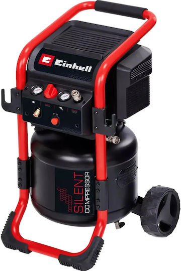 Einhell Безшумен компресор за въздух 70dB с резервоар за въздух 24lt