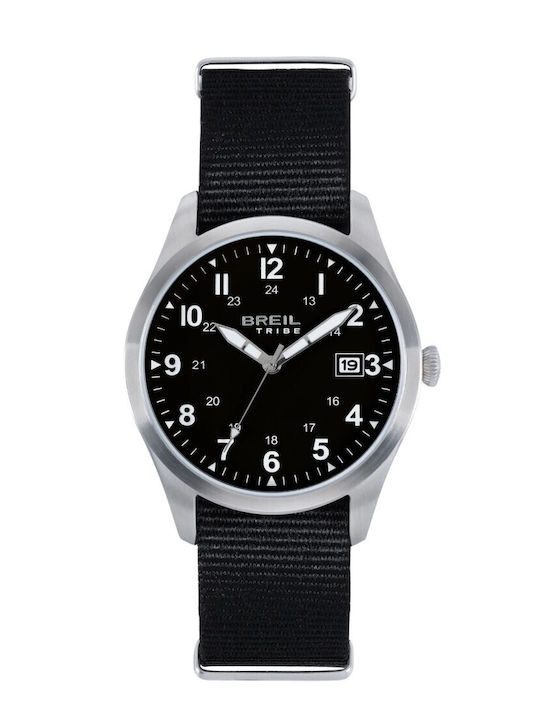 Breil Ceas Bărbați 39mm Baterie Cu Curea Textilă Neagră Breil Ceas Bărbați 39mm Baterie Cu Curea Textilă Neagră