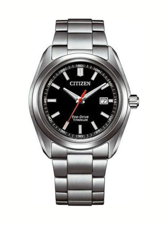 Мъжки Часовник Eco - Drive със Сребрист Метален Гривна