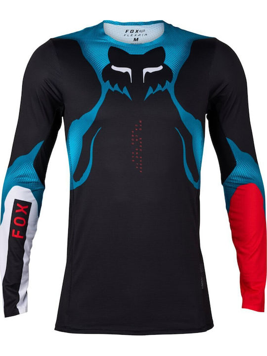 Fox Flexair Tricou Pentru Bărbați Motocross Mânecă Lungă Culoare Neagră