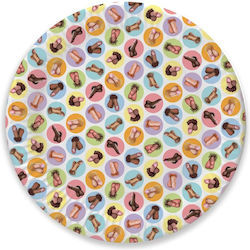 Paper Plate Set Little Genie Dirty Penis Party Plates Multicolour 8 Pieces