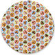 Set Papier Teller Brüste Little Genie Dirty Boob Party Plates Mehrfarbig 8 Stück