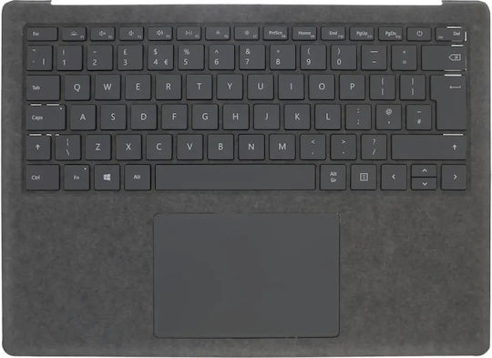 Top Case Клавиатура Eu Клавиатура Microsoft Surface Laptop 4 13.5 1950 1951 1958 1959 Космически Сив
