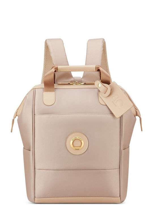 Delsey Backpack Laptop Bag in Beige Colour