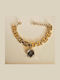 Women's Watch Battery with Stainless Steel Bracelet Gold/Black