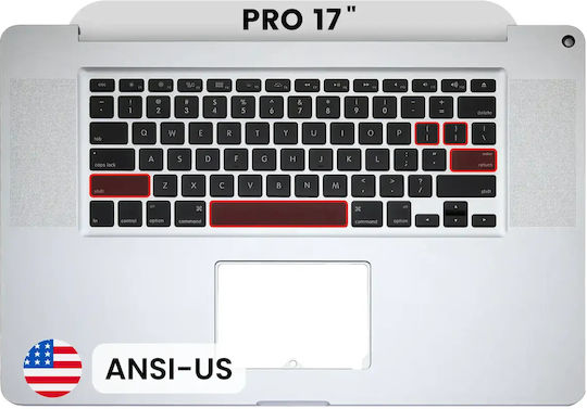 Top Case Tastatur Ansi Us Macbook Pro 17" A1297 2009