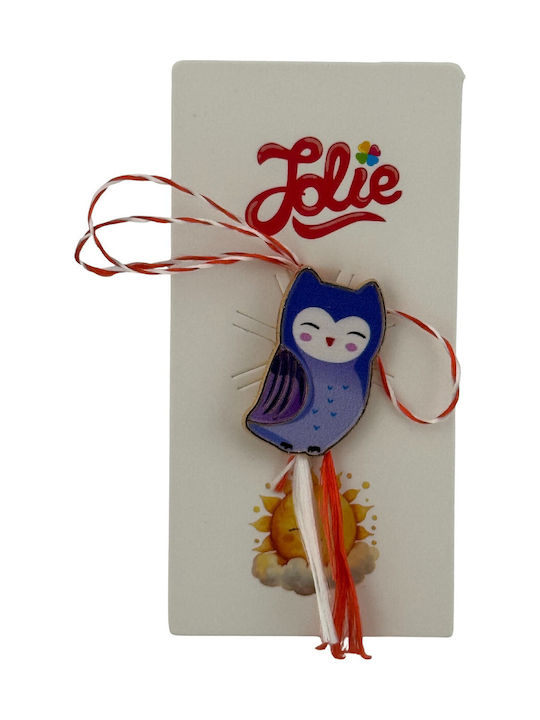 Martisor Pentru Copii Jolie Material Metalic Ambalaj Din Carton Design Brosa Dimensiune Aproximativ 2x2 Cm Model Pasăre Multicolor