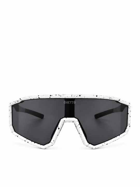 Ghetto Unisex Sonnenbrillen mit Horn umrandetem Rahmen Weißer Tartaruga