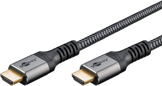 Goobay HDMI 2.0 Καλώδιο HDMI male - HDMI male 5m Γκρι