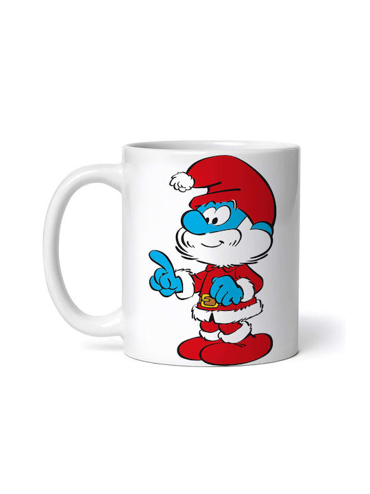 The Smurfs Papa Smurf Moș Crăciun Cană Ceramică Moși Crăciuni 330ml cu Personalizare